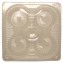 T-3700 Cutii prajituri plastic, capac atasat #Display #4P #LowLid #SI-405