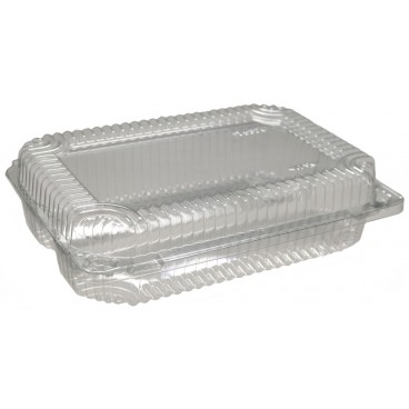 T-3700 Cutii prajituri plastic, capac atasat, eclere #Display #2E #LowLid #SI-532U