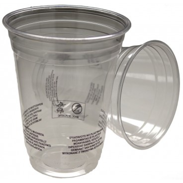 @ULTLB-0200-D95 Pahare din PET, transparente, SUP-CE, D95-14