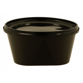 @EXCLB-1300 Boluri plastic din PP cu sigilare, negre, capac in bax, CSB, D120, 560CC