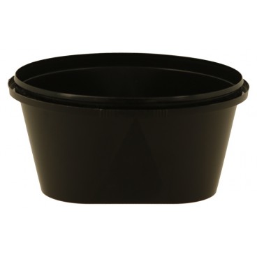 @EXCLB-1300 Boluri plastic din PP cu sigilare, negre, capac in bax, CSB, D120, 560CC