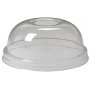 @ULTLB-D95-2-C Capace PET transparente, dome cu gaura, #D95