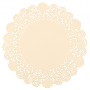 #GLT-3900 Dantele albe din hartie pentru platouri, D280