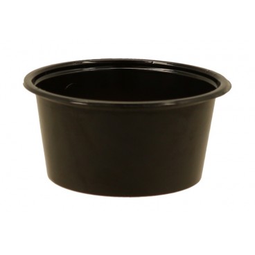 #PZA-1200-D75 Sosiere negre din Pet, D75 mm, 100 cc