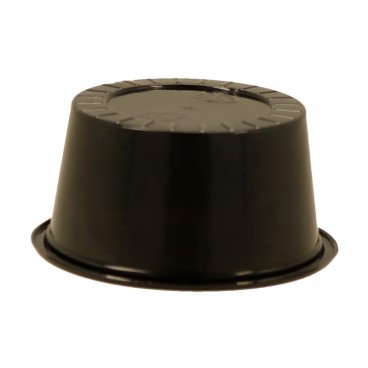 #PZA-1200-D75 Sosiere negre din Pet, D75 mm, 100 cc