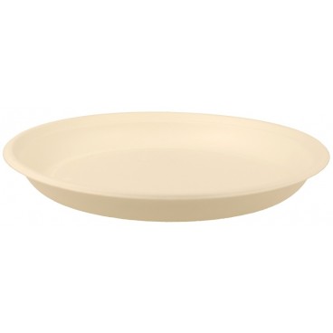 #ABC-#2-0900 Farfurii biodegradabile din trestie de zahar, EU, albe, rotunde, M205