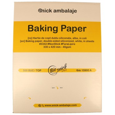 #PAT-4600 Hartie de copt dublu siliconata, alba, in coli #3342 #NonStick #FaraLipire