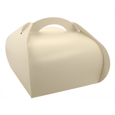 Cutii tort cu maner din carton, #ALBE, CT1, M0250