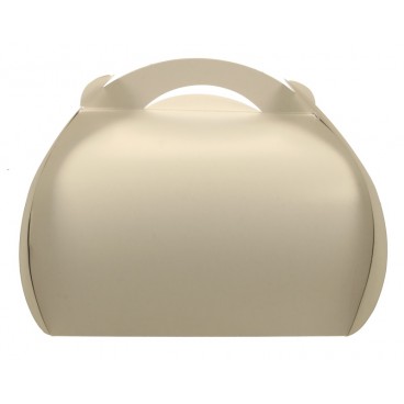 Cutii tort cu maner din carton, #ALBE, CT1, M0250