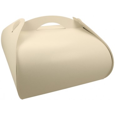 Cutii tort cu maner din carton, #ALBE, CT4, M0300