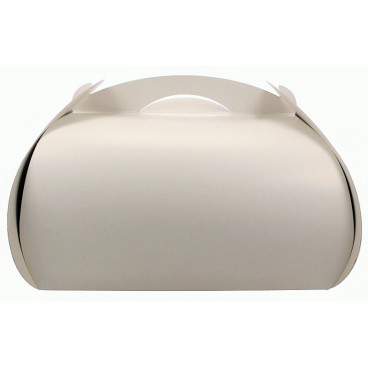 Cutii tort cu maner din carton, #ALBE, CT4, M0300