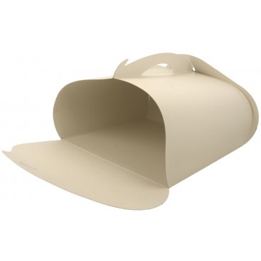 Cutii tort cu maner din carton, #ALBE, CT4, M0300