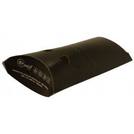 1600 Cutii din carton pentru wrap, cu pretaiere, 160 x 110 mm, negre