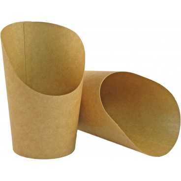 Pahare din carton pentru wrapuri, Ø 80 mm, 150cc, kraft natur