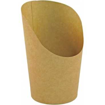 Pahare din carton pentru wrapuri, Ø 80 mm, 150cc, kraft natur
