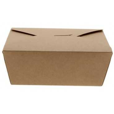 Meniuri din carton cu 4 clapete,   900cc, kraft natur