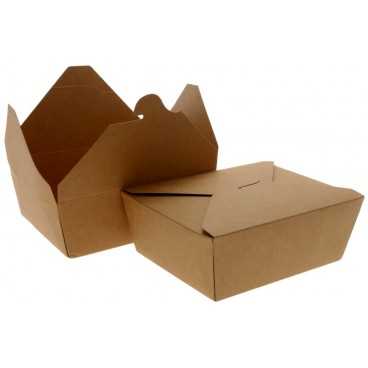Meniuri din carton cu 4 clapete,   900cc, kraft natur