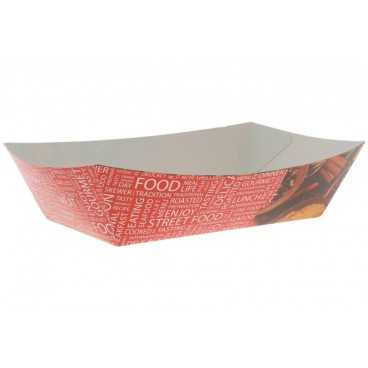 Barcute din carton, 1200cc, 245 x 165 x 40 mm, street food