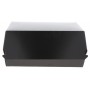Caserole din carton pentru burger, 190 x 145 x 90 mm, negre