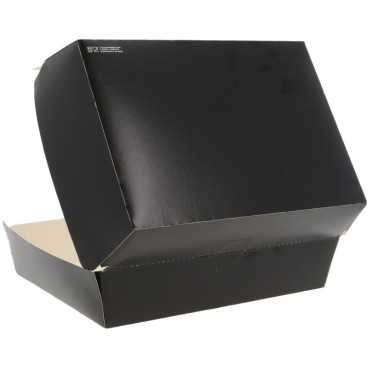 Caserole din carton pentru burger, 190 x 145 x 90 mm, negre