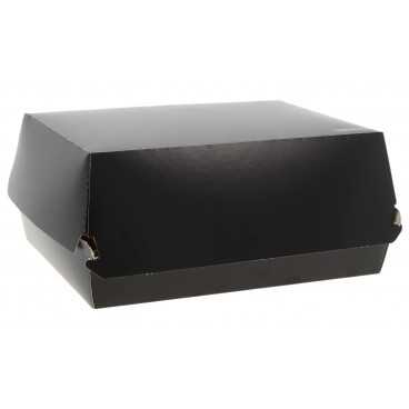 Caserole din carton pentru burger, 190 x 145 x 90 mm, negre