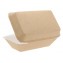 Meniuri din carton cu capac atasat, 150 x 70 x 66 mm, kraft natur + alb
