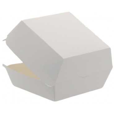 1400CABG Caserole din carton pentru burger, 100 x 100 mm, albe