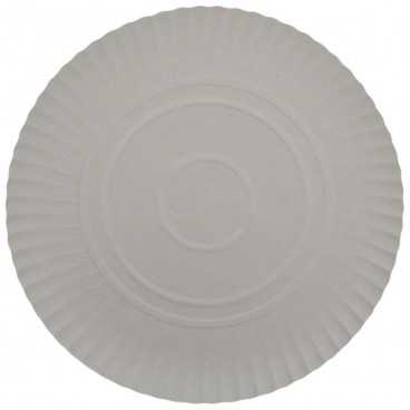 Farfurii albe din carton R2, D263 mm
