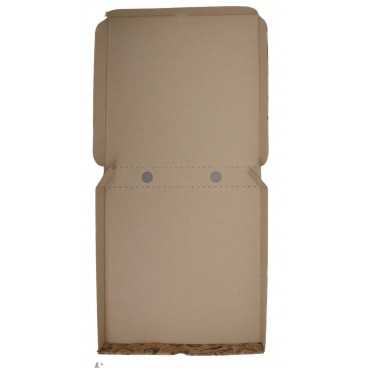 Cutii pizza, natur, colturi drepte, 280 x 280 x 35 mm