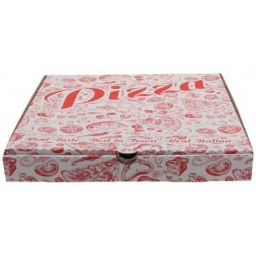 #PZA-4300 Cutii pizza, albe, colturi drepte, 300 x 300 x 35 mm