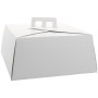 #GLT-3600-CMD Cutii tort din carton cu maner, ALBE, CT4, M0300