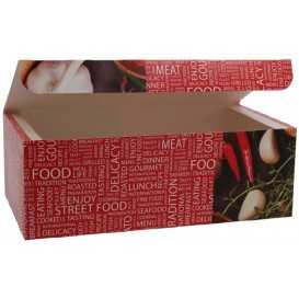 #CTR-CRTSTF-1400 Meniuri din carton cu clapeta, street food, 225 x 120 x 77 mm