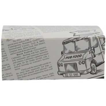 1400CA Meniuri din carton cu clapeta,   145 x 85 x 60 mm, ziar