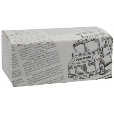 1400CA Meniuri din carton cu clapeta,   145 x 85 x 60 mm, ziar