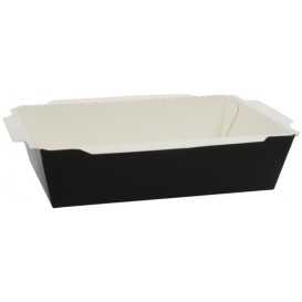 #CTR-1400-198138 Meniuri din carton cu capac separat, negre, M198138
