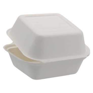 Meniu bio alb, burger 150 x 155 x 85 mm, 460CC B