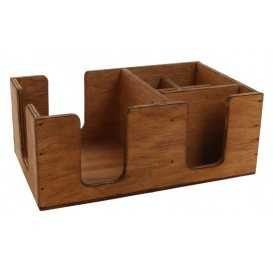 ORGANIZATOR LEMN PT BAR 4C 275X165X105MM 20/BX