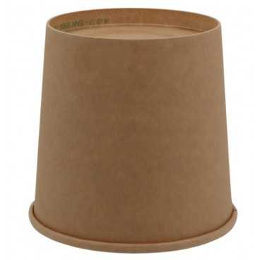 1300-04CS Boluri din carton, kraft natur, Ø 115 mm, 24oz
