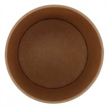 1300-04CS Boluri din carton, kraft natur, Ø 115 mm, 24oz