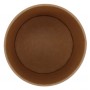 1300-04CS Boluri din carton, kraft natur, Ø 115 mm, 24oz