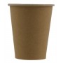 Pahare din carton cu perete simplu, Ø 80 mm, 8oz, kraft natur