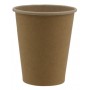 Pahare din carton cu perete simplu, Ø 80 mm, 8oz, kraft natur