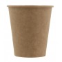 0200-CRTP1 Pahare din carton cu perete simplu, kraft natur, Ø 90 mm, 10oz