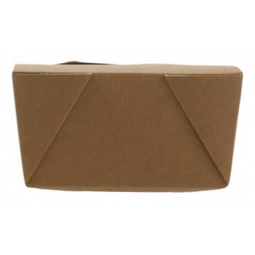 1400CA Meniuri din carton cu 4 clapete, 600cc, kraft natur + alb