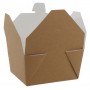 1400CA Meniuri din carton cu 4 clapete, 600cc, kraft natur + alb