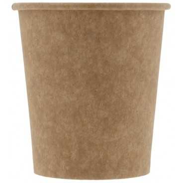 0200-CRTP1 Pahare din carton cu perete simplu, kraft natur, Ø 73 mm, 7oz