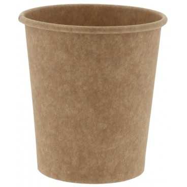 0200-CRTP1 Pahare din carton cu perete simplu, kraft natur, Ø 73 mm, 7oz