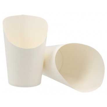 #CTR-CRTALB-1300 Pahare din carton pentru wrapuri, Ø 80 mm, 150cc, albe