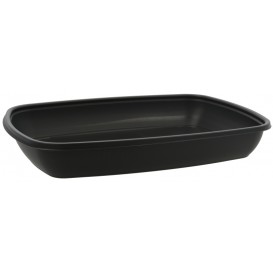 1420 Caserole din PP, negre, drept., 280 x 200 x 40 mm, 1C, 1350 cc