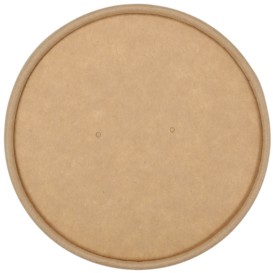 0400 Capapce din carton, cu orificiu pentru aerisire, kraft natur, Ø 115 mm